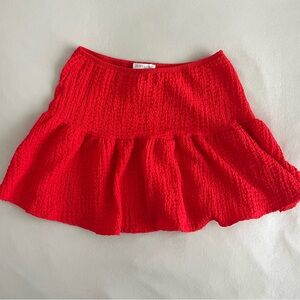 NWT - See You Monday Vibrant Red Skater Skirt - M
